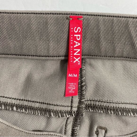 Spanx Jean-ish Ankle Leggings Pull On Gray Earthy Taupe Size MEDIUM - Picture 4 of 7